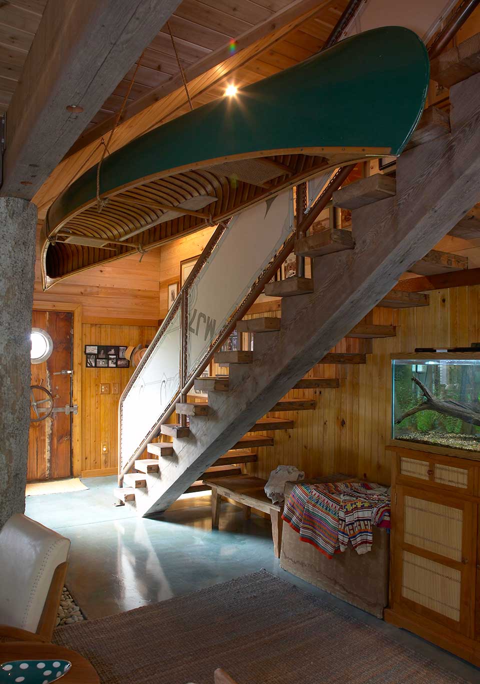 Florida Cottage Remodel Interior Canoe Rafters Florida Cottage Remodel Interior Canoe Rafters